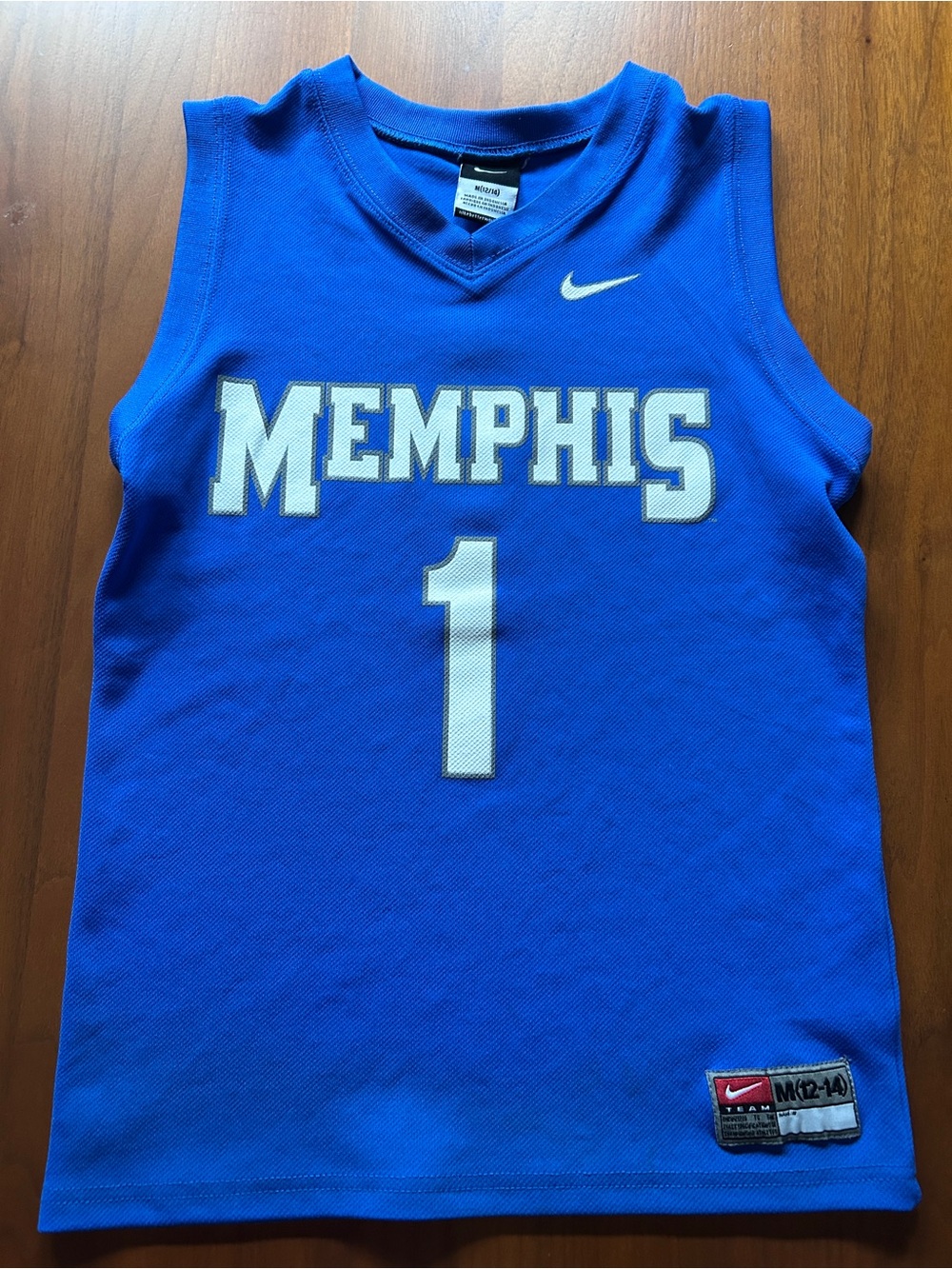 Nike Memphis Blue Kids M Basketball Jersey Top